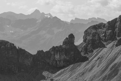 Luchsköpfe an der Lailachspitze und die Lechtaler Alpen