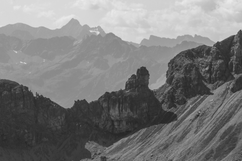 Luchsköpfe an der Lailachspitze und die Lechtaler Alpen