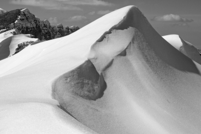 Die winterlichen Gottesackerwände