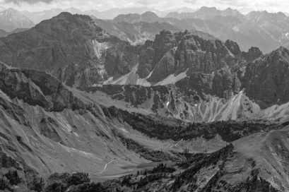Über dem Traualpsee - Lailachspitze, Krottenköpfe und Lachenspitze