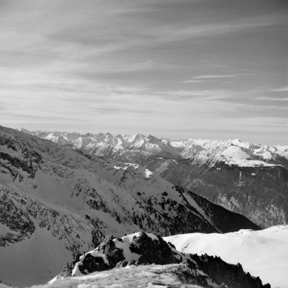 Inntal und Lechtaler Alpen in der Ferne