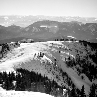 Das Ascherjoch im Süden und oberster Teil der Abfahrt