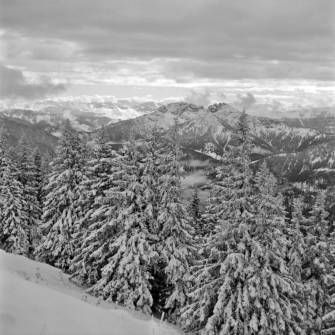 Winterwald an der Bodenschneid, Schinder und Tiroler Berge - 05.11.2021