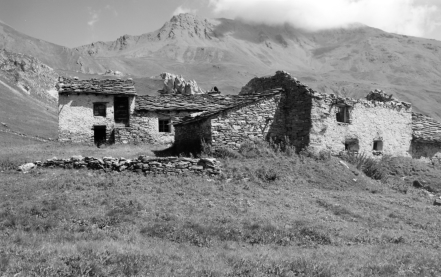 Verfallene Almhütten bei Termignon (Val-Cénis, Savoyen) - August 2021