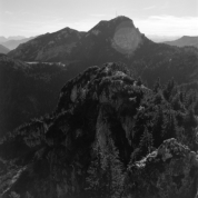 Auf dem Breitenstein, gegenüber der Wendelstein (Mangfallgebirge) - 20.10.2021